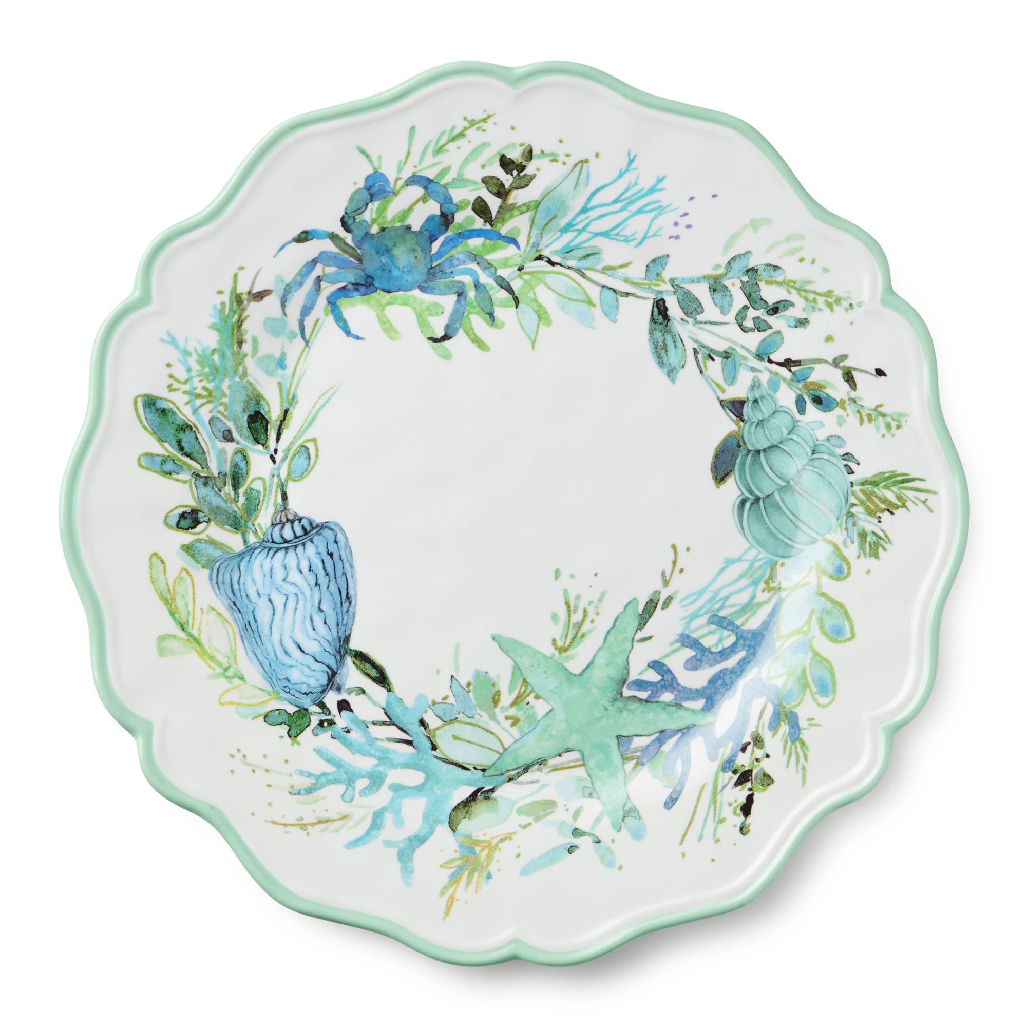 Assiette à dîner en verre de mer 11"