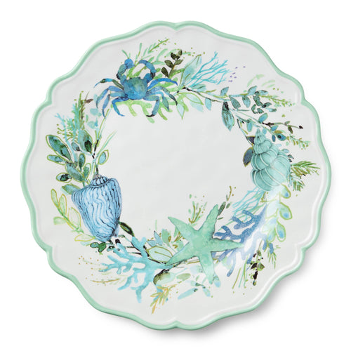 Assiette à dîner en verre de mer 11"