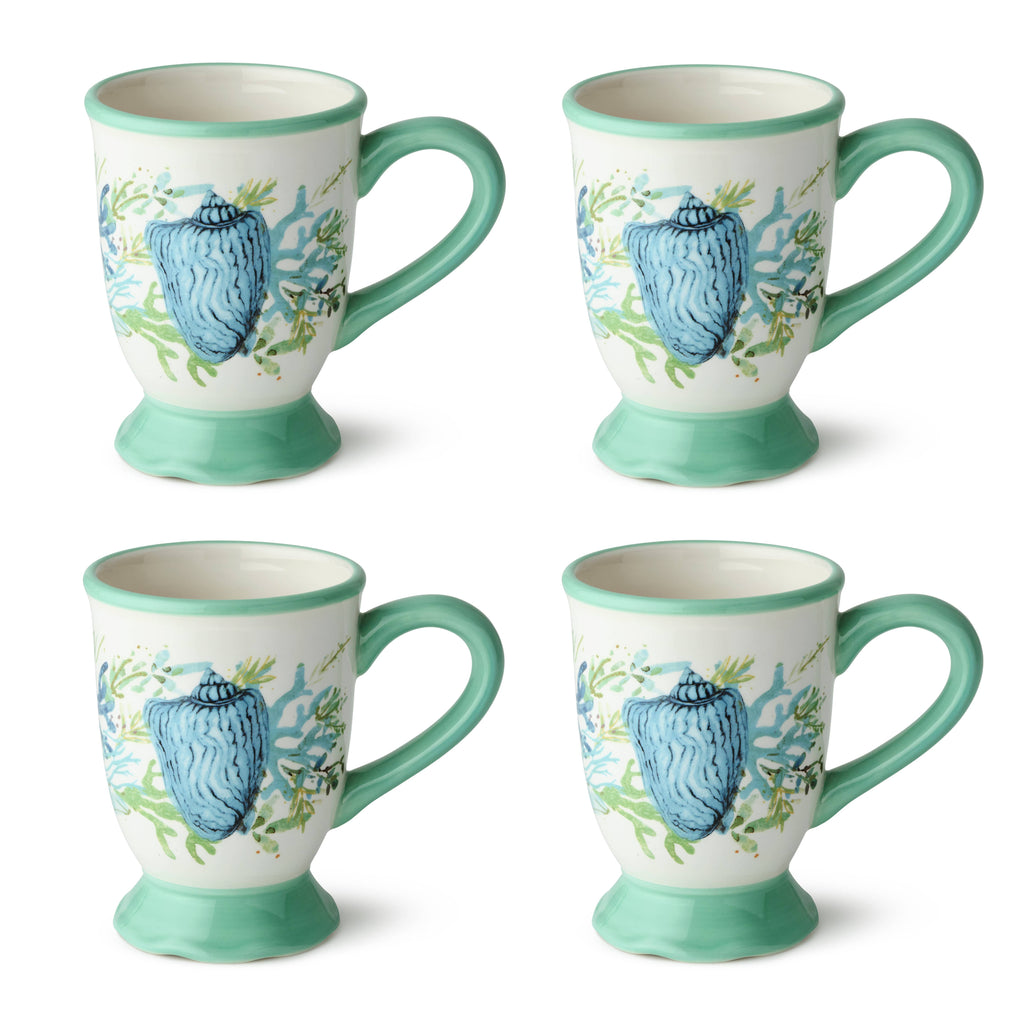 Mug en verre de mer 14 oz. assorti