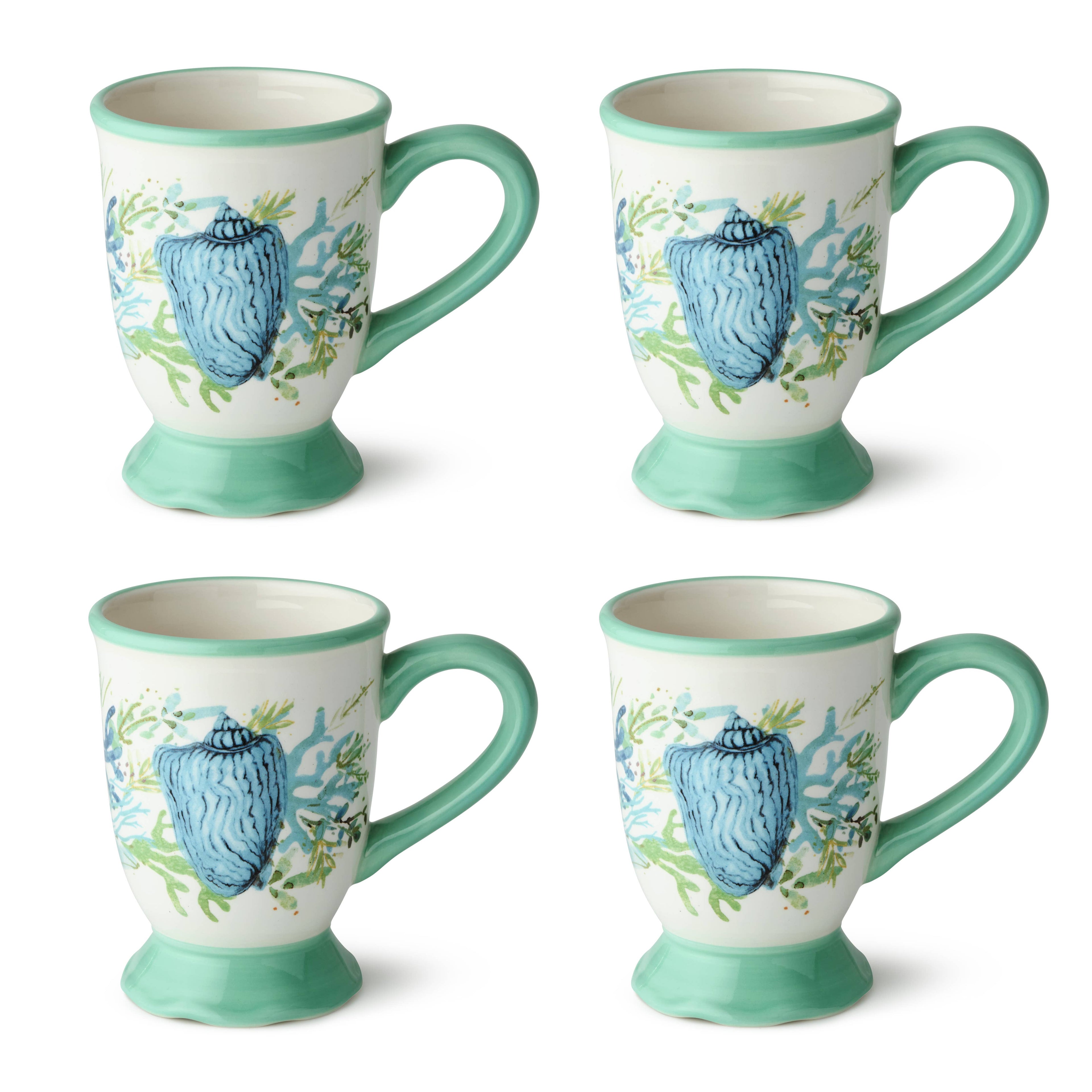 Mug en verre de mer 14 oz. assorti
