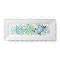 Plateau rectangulaire en verre de mer 19" x 8"